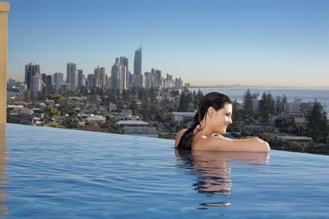 gold coast australia beach. Overlooking the Gold Coast