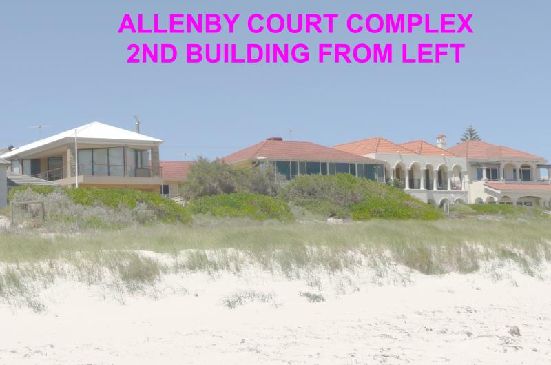 ALLENBY COURT COMPLEX FROM BEACH - Allenby Court Holiday Units