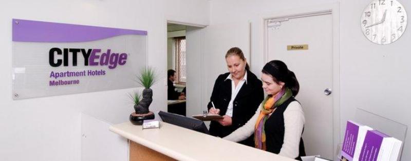 CITYEdge East Melbourne reception - City Edge Apartment Hotels