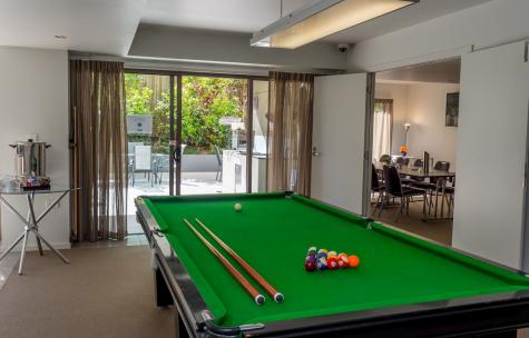 Billiards Table in Guest lounge - Essence Apartments