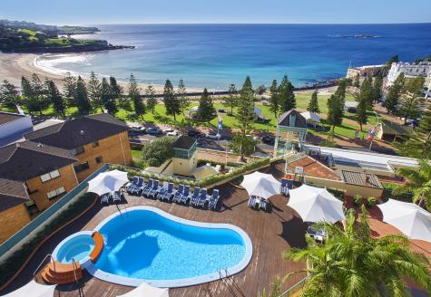View of Pool and Beach - Crowne Plaza Coogee Beach