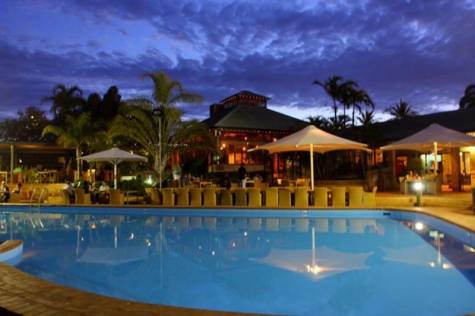 Montebello's Pool by Night
 - Karratha International Hotel