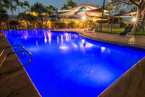 Pool by night
 - The Continental Hotel Broome