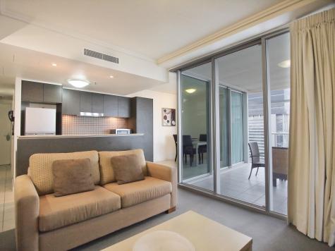 Living room - Oaks Brisbane Casino Tower Suites