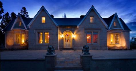 The Priory Country Lodge at dusk
 - The Priory Country Lodge