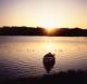 Sunrise over Lake Weyba  - Eumarella Shores Noosa Lake Retreat