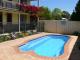 Front of Sandpiper Holiday Apartments Units Merimbula  From Puddle
 - Sandpiper Holiday Units