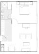 One Bedroom Floor Plan
 - The Sebel South Brisbane