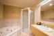 Split-level King bathroom
 - Cradle Mountain Hotel