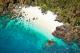 Lovers Cove aerial looking down
 - Port of Airlie to Daydream Island - return Daydream Island Resort