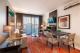 One Bedroom Deluxe Living Room
 - Miller Apartments