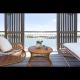 Overwater bungalow patio
 - Novotel Sunshine Coast Resort