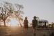 Red Dirt Tours coach at Rangelands Sunset
 - 5 Day Winton Explorer - WTNEXP Red Dirt Tours